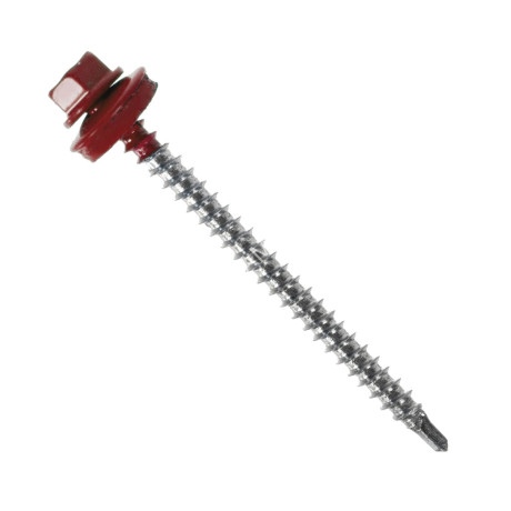 Саморезы кровельные BROZEX 4,8*70 RAL3011 (1000шт) (красно-коричневый) промтара к *1