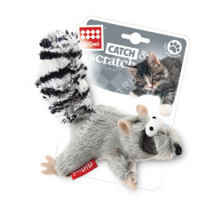 Игрушка для кошек Енот с кош.мятой 8 см иск.мех  (И-75384)