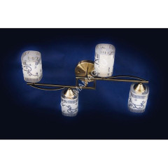 Люстра K1690/4 Мираж 4*60W E27 (h=200, w=400, l=550) S=16м2 VERNER LIGHTING *1