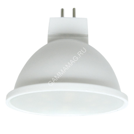 Лампа светодиодная 8,0W-220V GU5.3 MR16 6.5K холодный матовая Ecola 51x50 M2RD80ELC *10/100