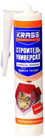 Жидкие гвозди универсальные 300мл белый KRASS (до-15) *1/12/1440
