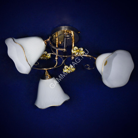 Люстра А2664/3 FG Е27 3*40Вт (h=320; d=550) VERNER LIGHTING *1