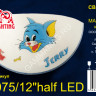 Светильник настенный светодиодный стекло FX1075/12'' half LED 12Вт VERNER LIGHTING *1