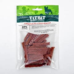 TiTBiT 0,08кг лакомство Золотая коллекция говядина по-строгановски для собак