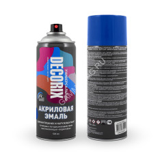 Эмаль-аэрозоль синий 520 мл DECORIX (A09) *1/12