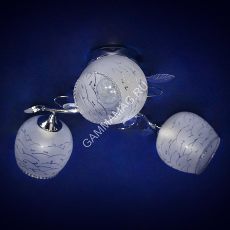 Люстра А2676/3 CH Е27 3*40Вт (h=280; d=480) VERNER LIGHTING *1
