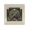 Розетка "Glossa" СП 1-мест. бежевый c/з з/ш крышка IP44 GSL000248 *1/10