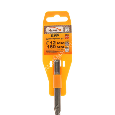 Бур по бетону 12*160мм SDS-plus 2 грани (6710621) "Hipex" *1/25