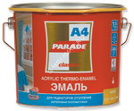 Эмаль для радиаторов акриловая белая полуматовая 2,7л А4 120_С PARADE *1