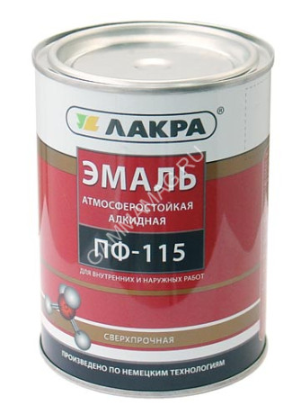 Эмаль ПФ-115 зеленая 1 кг Лакра *1/10/590