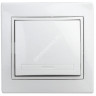 Выключатель "Intro Plano" СП 1кл. белый 10А-250В IP20 1-101-01 *10/200