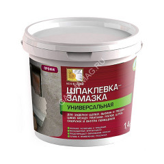 Шпаклевка-замазка для выбоин и трещин универсальная 1,4 кг КОЛЛЕКЦИЯ Ижсинтез*12