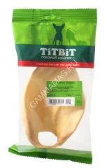 TiTBiT 0,027кг ухо телячье большое (мягк.упаковка)