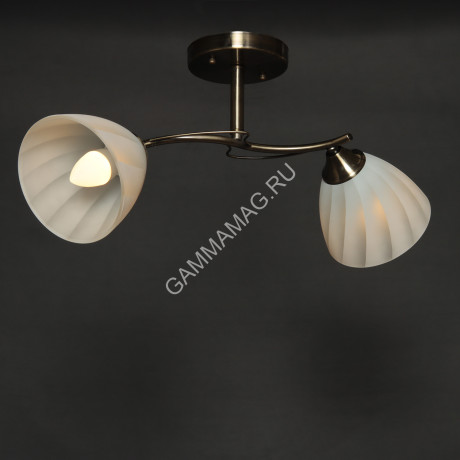 Люстра N2938/2 AB 2*40W E27 (h=520 w=200 l=240) VERNER LIGHTING *1