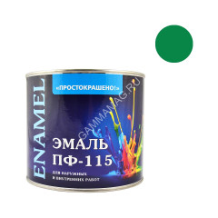 Эмаль ПФ-115 зеленая 1,8 кг Простокрашено *1/6/210