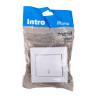 Выключатель "Intro Plano" СП 1кл. белый на 2 направления 10А-250В IP20 1-103-01 *10/200