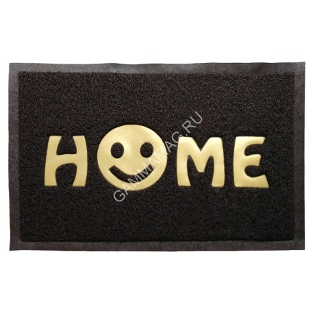 Коврик 40*60 см придверный "Home" пористый, коричневый "VORTEX" (арт.22405) *1/20
