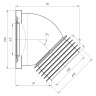 Муфта сливная д/унитаза 110*45 град АНИ W4228 *1/35