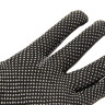Перчатки нейлон с ПВХ точ 15кл 25 гр черные (4116Р) *10/500/1000