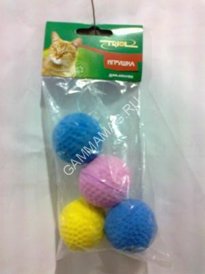 Игрушка (Triol) зефирный мяч для гольфа одноцветный 03N (4шт)