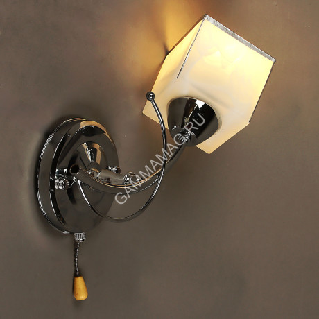 Бра N0138/1W СН Лед 1*60W E27 220V (h=280, w=140, l=140) VERNER LIGHTING *1