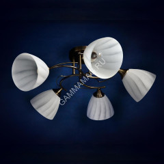 Люстра N2938/5 AB 5*40W E27 (h=250 d=570) S=20м2 VERNER LIGHTING *1