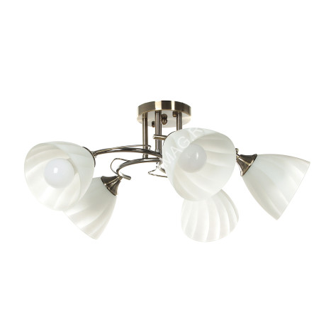 Люстра N2938/5 AB 5*40W E27 (h=250 d=570) S=20м2 VERNER LIGHTING *1
