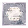 Выключатель "Intro Plano" СП 1кл. белый с подсветкой 10А-250В IP20 1-102-01 *10/200