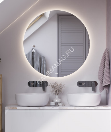 Зеркало /Cersanit/ ECLIPSE smart 60*60, c подсветкой, круглое (64142) *1/40