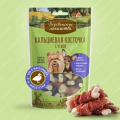 Деревенские лакомства 0,055кг косточка кальциевая с уткой для мини-пород (79711878)