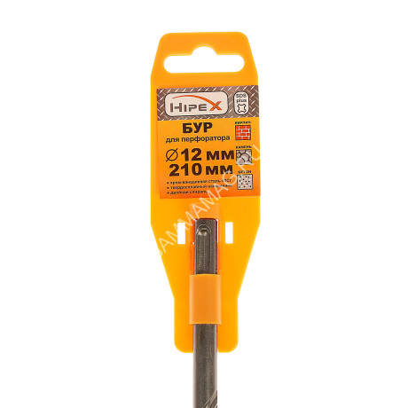 Бур по бетону 12*210мм SDS-plus 2 грани (6710622) "Hipex" *1/25