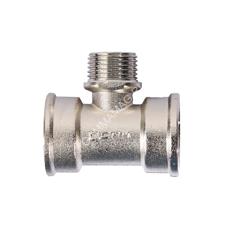 Тройник сантехнический 3/4"(_20)х1/2"(_15)х3/4"(_20) М/П/М CTM CRT34M12 (аналог ВГ157) *10