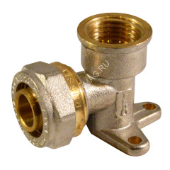 Уголок с креплением 16х3/4"(_20) цанга/мама (водорозетка) CLW01634 СТМ *10