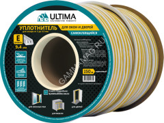 Уплотнитель для окон/дверей "Ultima" Е150(75 п.м) коричневый *75