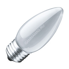 Лампа накаливания 60W Е27 свеча матовая Navigator 94327 *10/100