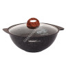 Казан алюм.а/приг.литой Kukmara "Granit ultra" original 4,5л Стекл.кр. кго47а (Кукмор) *1/3