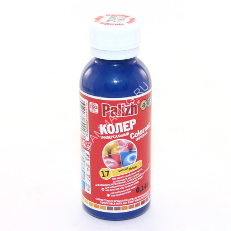 Колер паста синий №17 0,1 л Palizh *6/108