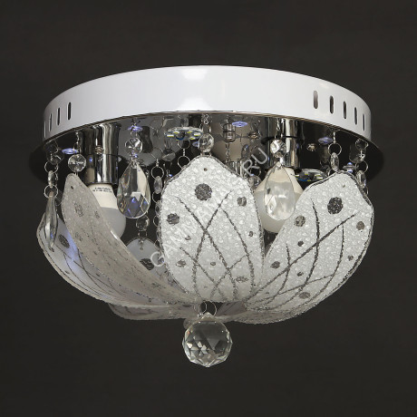 Люстра Y0524/3+3 CH Е14 3*40Вт +3*3Вт пульт ( h=200; d=300) VERNER LIGHTING *1