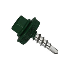 Саморезы кровельные BROZEX 5,5*19 RAL6005 (3000шт) (темно-зеленый) промтара к *1