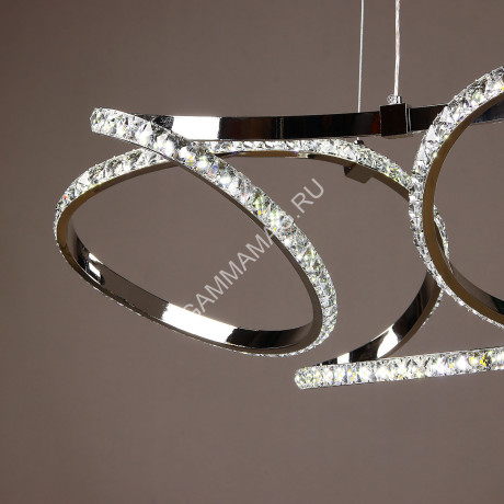 Люстра 8897/130W Chrome 500 мм 3 реж., пульт S=16м2 VERNER LIGHTING *1