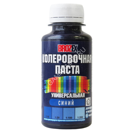 Колер паста синий №18 0,1 л BROZEX *6/108