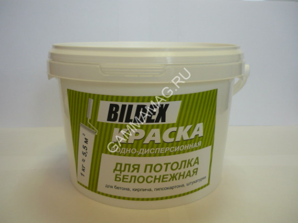 Краска акриловая для потолков 14 кг BILDEX белоснежная *1/48