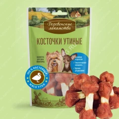 Деревенские лакомства 0,055кг косточки утиные для собак мини-пород (79711526)