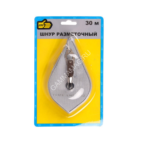 Шнур разметочный 30 м отбивочный (арт.3010100) "888" *1/10/100