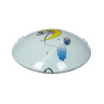 Светильник светодиодный стекло FX3059/12'' LED 12Вт (h=90, диам 300 ) 8кв.м. VERNER LIGHTING *1