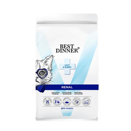 Best Dinner Vet Profi Renal 0,4кг сухой при острой или хронической болезни почек у взрослых кошек (406326)