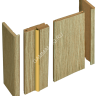 Наличник МДФ телескопический Лиственница КАПУЧИНО 70*2150мм BROZEX-WOOD *10