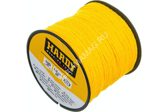 Шнур разметочный 100 м d-1,3мм (0720-361016) HARDY *6/60