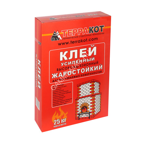Клей для плитки жаростойкий 25 кг Терракот *1/48