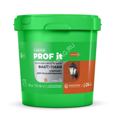 Краска акриловая фактурная белая 18 кг Лакра PROF IT *1/33